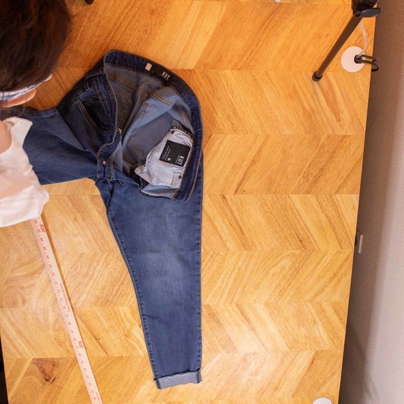 Kut From The Kloth Womens Jeans Size 14 Ankle Skinny Jeans Dark Wash Stretch - Picture 9 of 15